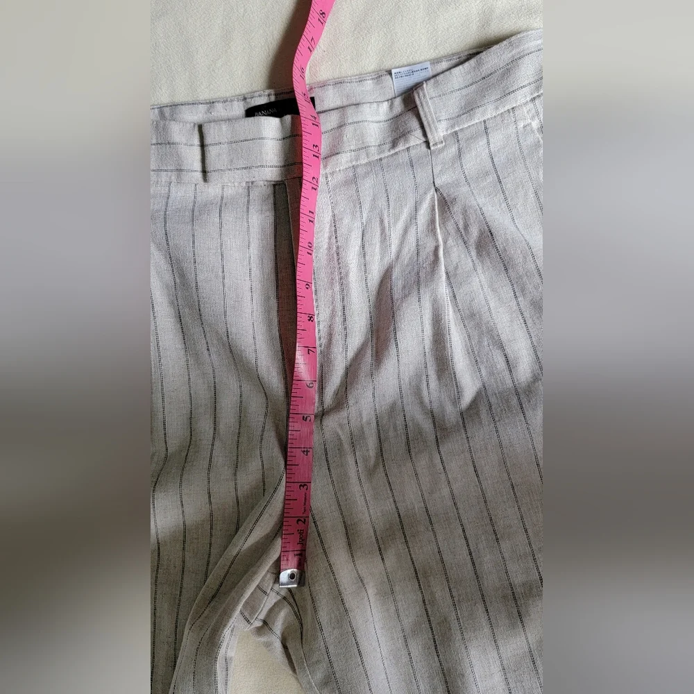 Banana Republic pinstripe linen pants, size 14